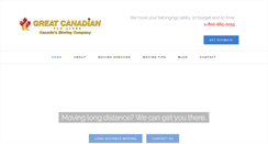 Desktop Screenshot of greatcanadianvanlines.com