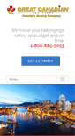 Mobile Screenshot of greatcanadianvanlines.com